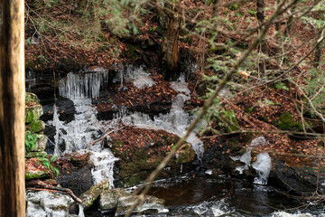 Fototapeta premium iced rocks