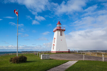 Fototapeta na wymiar Canada, Prince Edward Island, Souris East Lighthouse.