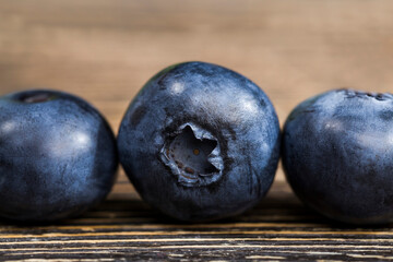 harvested wild blueberries