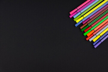 multi-colored markers