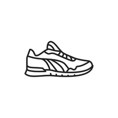 Sneakers color line icon. Pictogram for web page, mobile app, promo.