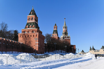 Red Square in winter.