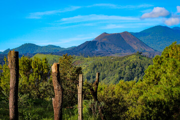Beautiful view of the Paricutin volcano in Michoacan, Mexico