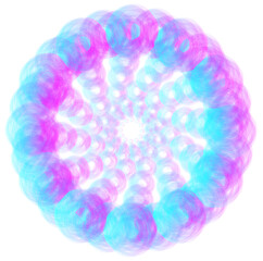 pink and blue spiral