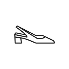 Open shoes color line icon. Pictogram for web page, mobile app, promo.