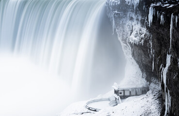 Naklejka na ściany i meble Niagara falls in Winter