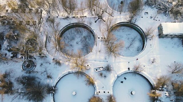 Abandoned soviet industrial structures