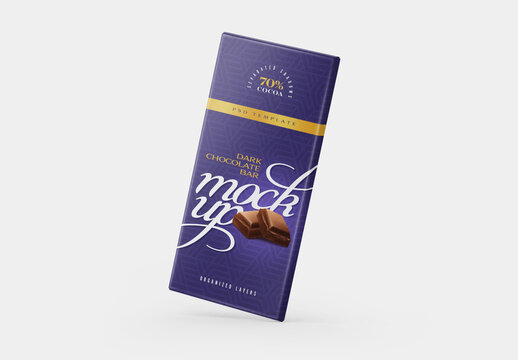 Chocolate Bar Mockup for Creative Design and Branding Projects