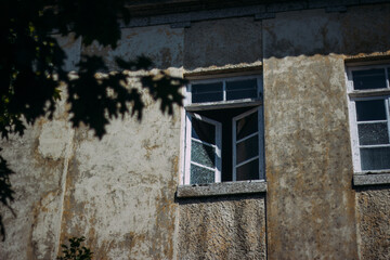 old window in the old house