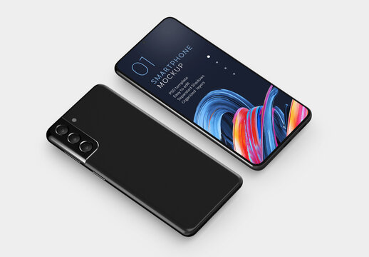 Realistic Smartphone Mockup for App UI and Mobile Design Presentation