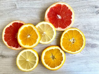 Obraz na płótnie Canvas orange and lemon