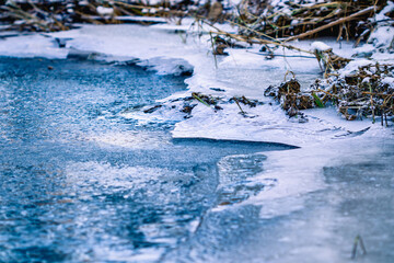 Blue small Ice River