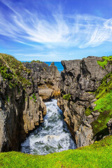  Narrow fjord among unique 