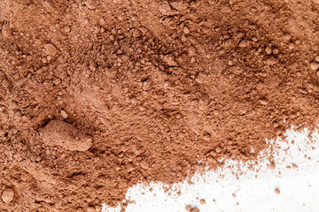 a large pile made from cocoa