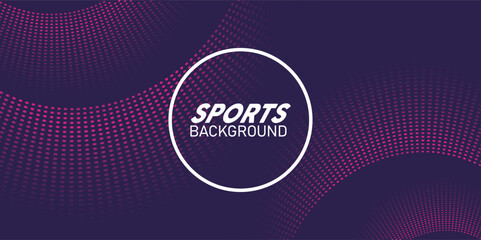 blue and fucshia sport background with lettering white in circular frame © Jemastock