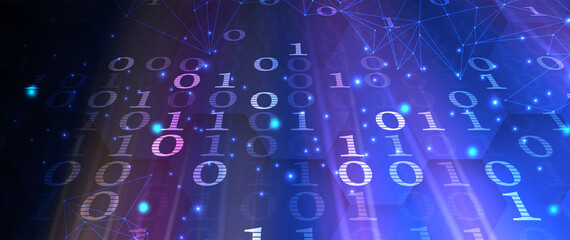 Obraz premium Quantum processing. Deep learning artificial intelligence. Future new technology for business or science presentation