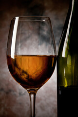 wine at dark