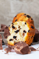 wheat cake with chocolate filling