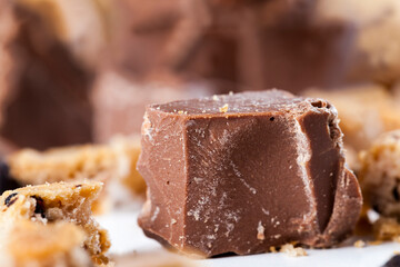 large chunks of sweet chocolate