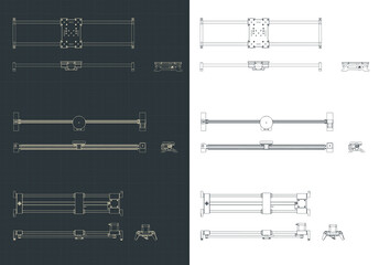 Camera Sliders Drawings Set