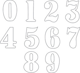 Obraz premium figures numbers