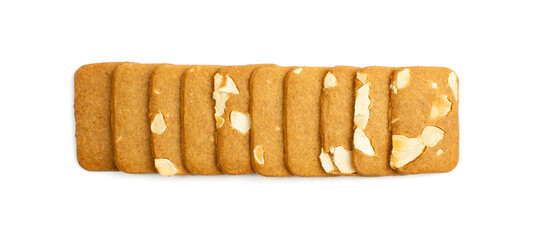 Ginger Snap Isolated, Rectangular Ginger Nut, Biscuit Square Cookies