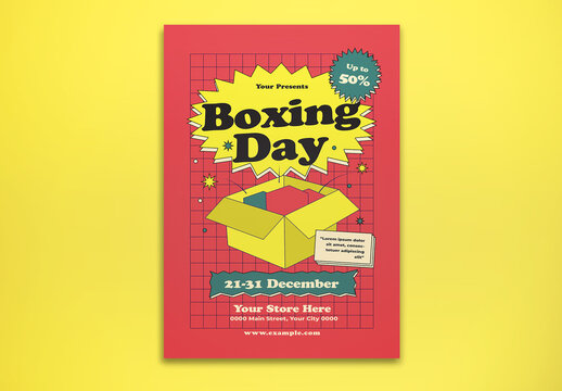 Boxing Day Flyer Layout