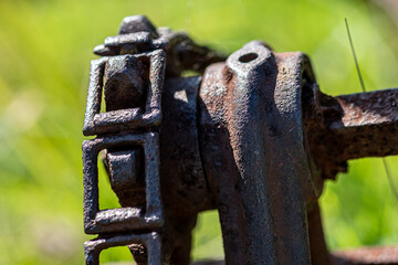 rusting farm equipment 