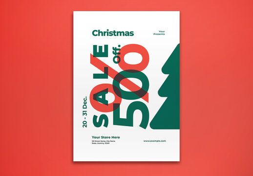 Christmas Sale Flyer Layout