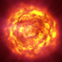 fire ball explosion in space