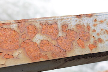 Rust on a metal bridge