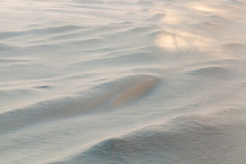 snowfall in the winter season and white fluffy cold snow