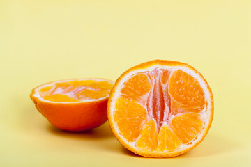 orange tangerine pulp