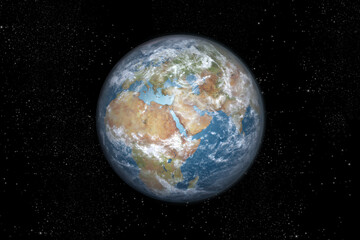 Fototapeta na wymiar Planet Earth, Africa, Middle East, and Europe