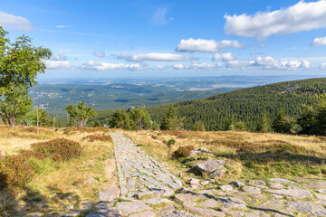 Trail to the shelter under Labski Szczyt mountain