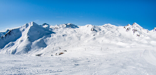 Naklejka premium Silvretta arena ski resort
