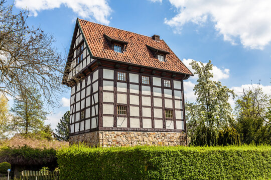 Timbered house in Bad Essen, Osnabrück country, Lower Saxony, Germany