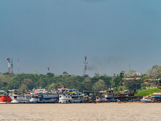 Fototapeta na wymiar Port of Amazon River