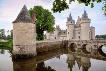 Fototapeta premium French Castle At Sully, River Loire