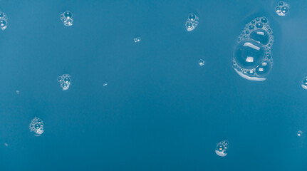 Bubbles on blue Background Water