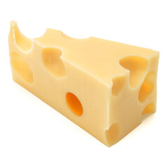 Cheese isolated on white background