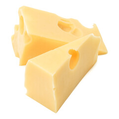 Cheese isolated on white background