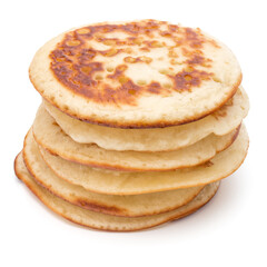 Pancakes  stack on white background