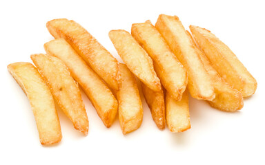 French Fried Potatoes isolated on white background