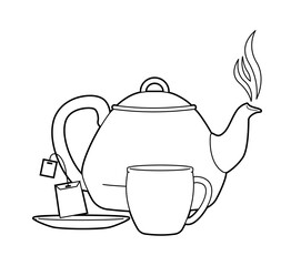 Elements of instruction for making tea bags.