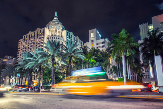 Miami By Night - Florida - USA