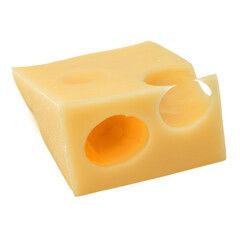 Cheese isolated on white background