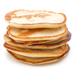 Pancakes  stack on white background