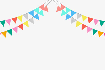 三角旗 カラフル ガーランド フラッグ