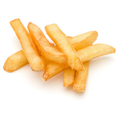 French Fried Potatoes isolated on white background